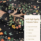 Jhdstore 90" x 71" XL Tree of Life Tapestry Wall Hangings Botanical Floral Wall Tapestry for Bedroom Aesthetic Bohemian Tapestries for Living Room Decor Nature Flower Tapestries Fabric Wall Hanging
