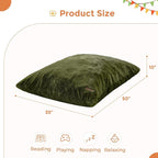 MAXYOYO 3 in 1 Kids Bean Bag Chair Bed, Child Floor Sofa for Gaming, Reading, Faux Fur Floor Mattress with High-Density Foam Filling for Living Room Bedroom