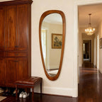 BOMINICA Full Length Irregular Wall Mirror, 60" x 22" Wooden Full Body Mirror Wall Mounted, Large Decorative Floor Mirror for Living Room, Bedroom, Entryway, Farmhouse, Home Decor
