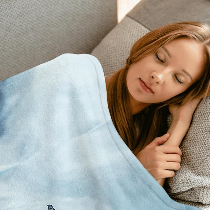 Penguin Parade Throw Blanket - 40x50in,Ultra Soft, Cozy Lightweight Flannel,Cute Animal Family Blankets - Gifts for Kids Girls & Wildlife Lovers,for Couch Home Living Room Winter Decor