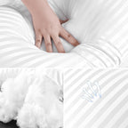 EIUE Throw Pillow Inserts, Machine Washable Pillows,Premium Polyester Fiber Fill for Sofa Bed & Decorative Cushions (White, 12x20inch)