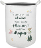 Dragon Nursery Kids Laundry Basket, Toybox for Boys Room, Dragon Fantasy Nursery Laundry Basket Hamper Waterproof Collapsible Clothes Toys Storage Bin Organizer for Kids Room Playroom Bathroom