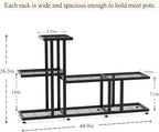 Corner Plant Stand Indoor Outdoor Plant Stands for Patio Black Metal Corner Plant Shelf 7 Tier Multiple Pots Planter Display Rack for Garden Office Living Room Decor,Heavy Duty & Thick (7-Tier)
