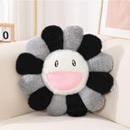 FIONOUT Flower Pillow, Flower Shaped Throw Pillow, Flower Face Floor Cushions Floor Pillow, Colorful Sunflower Plush Pillow, Cute Room Decor Decorative Pillows for Sofa Bedroom Car (40cm/15.7in)