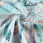 Dream Catcher Feather Large Tapestry, Native American Arrow Dreamcatcher Tapestry Wall Hanging for Teen Girl Bedroom, Blue Teal Bohemian Tapestries Living Room College Dorm Home Decor (80W X 60H)