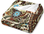Vintage Bohemian Throw Blanket Indian Mandala Colorful Pattern Blanket for Sofa Bed Couch Chair Or Dorm 30"x40"