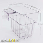 ARREBOL 2 Pack Clear Aquarium Plant Holder Top Hanging Fish Tank Plant Holders Fits up to 0.8in Tank Edges