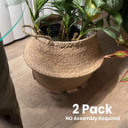 2 Pack Plant Stand with Wheels, Plant Caddies with 360° Lockable Smooth Sliding Wheels Durable Sturdy, Outdoor/Indoor Heavy Duty Rolling Plant Stand for Plant Pot,Flower Pot (Dark Brown 14")