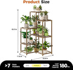Bamworld Plant Stand with Grow Light for Indoor Plants Growing Corner Plant Shelf with Grow Lights for Living Room Patio Decor