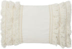 Safavieh Grema 12 x 20-inch White Bohemian Decorative Throw Pillow