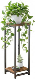 2 Tier Tall Plant Stand Indoor, 32.5" Corner Plant Stands for Indoor Plants Multiple, Multi-Functional Small Side Table for indoor Plants