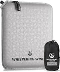 Whispering Winds Inflatable Seat Cushion - Comfortable Blow-up Foam Pad for Airplane, Travel, Stadium, Outdoors, Camping, Car & More