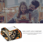 Lifeel Orange Moth Throw Blanket, Retro Boho Flower Butterfly Sun Moon Star Aesthetic Cozy Decor Nap Blankets Gift Sofa Bed Couch Chair or Dorm Throws 60×80 inches
