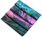 Miytal Blacklight Waterfall Tapestry - UV Reactive Glow in the Dark Neon Forest Wall Hanging, Vibrant Nature Landscape Wonderland for Bedroom, Living Room Decor - 51.2" x 59.1"