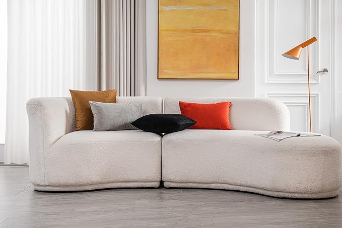 Throw Pillow Covers 22x22 Black: Pack of 2 Cozy Soft Velvet Square Modern Luxury Decorative Throw Pillow Cases for Sofa Couch Living Room Bed Home Decor