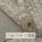 Rugxara 3x5 Washable Entryway Rug, Non Slip Boho Runner Rugs for Hallway, Entrance, Kitchen, Bathroom, Laundry Room, Soft Entryway Carpet, Throw Low Pile Retro Imitation Wool Carpet, Apricot - color: Apricot, size: 3' x 5' (Rectangular)