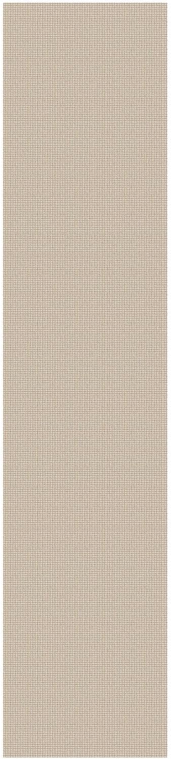 EARTHALL Woven Runner Rug 2.6x12 Ft Washable Runners for Hallways Extra Long Cotton Non Slip Rubber Backed Kitchen Runner Braided Indoor Floor Carpet for Entryway, Hall, Kitchen, Beige/Khaki