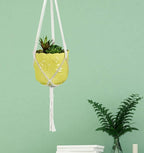 Macrame Plant Hangers Hanging Planter - 4 Pack Indoor or Outdoor Cotton Rope Hanging Plant Holder for Flower Pots - Modern Boho Home Decor, 3 Legs 42 Inch, US Brand