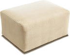 VINGLI Movable Ottoman for Corduroy Cloud Sectional Couches, Cream
