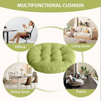 Tiita Outdoor Cushions Square Floor Pillow Thicken Tufted Seat Pad Large Floor Cushion for Yoga Meditation Living Room