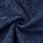 MIULEE Pack of 2 Couch Throw Pillow Covers 12x20 Inch Navy Blue Farmhouse Decorative Pillow Covers with Stitched Edge Soft Chenille Solid Dyed Spring Pillow Covers for Sofa Bed Living Room