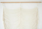 Macrame Curtain Room Divider Doorway CurtainBoho Curtain Doorway Window Wall Decor Fiber Yarn Art Craftsmanship Bedroom Wedding Backdrop Headboard Décor 41" W x 75" L(1 Panel)