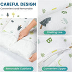 BlueWood Cushion for Climbing Arch, Montessori Philosophy Soft and Non-Slip Pillow for Kids, Pikler Cushion for Reading, Playing, Games, Parties (Forest)