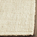SAFAVIEH Area Rug 8x10 - Natural Fiber Collection - Large - Ivory, Handmade Jute, Farmhouse Style, Ideal for Living Room, Bedroom, Dining Space (NF730A)