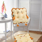 Kigley 2 Pcs Cute Chair Cushion Bread Pillow Toast Seat Cushion Bread Plush Pillow Cushions Memory Foam Kawaii Office Desk Chair Car Accessories Food Pillows Gift for Birthday Sofa Bedroom Home Decor