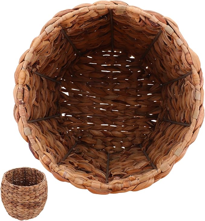 Seagrass Plant Basket Indoor Planter Basket Sundries Storage Woven Seagrass Wicker Planter Flower Pot 7.9in