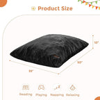 MAXYOYO 3 in 1 Kids Bean Bag Chair Bed, Child Floor Sofa for Gaming, Reading, Faux Fur Floor Mattress with High-Density Foam Filling for Living Room Bedroom