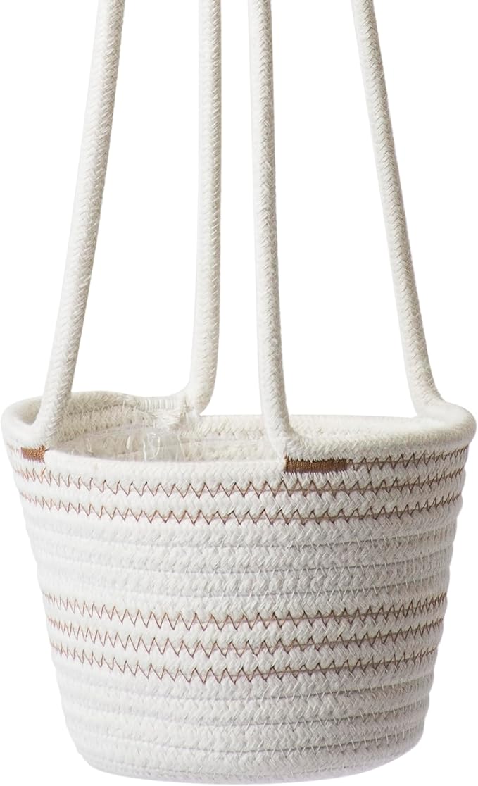 SuperMoss (54029 SoftWeave Hanging Planters for Indoor Plants 6″, Mixed Case, Set of 3, 6 inch Plant Flower Pots