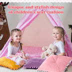 Tinideya 6 Pcs 15 Inch Square Floor Pillows for Kids Classroom Seating Cushions Flexible Plush Seats for Reading Corner Classroom Supplies Playroom Preschool Elementary Daycare