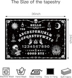 Atrippy Halloween Gothic Grunge Room Decor, Skull Tapestry for Bedroom,Goth Witchy Dark Aesthetic Home Decor,Small Skeleton Vintage Black and White Emo Wall Decor (24" X 36")