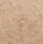 4x4, 5x5, 6x6,feet Natural Jute Scallop Round Rug, Floor Scalloped Edge Rug Braided Boho Eco Large Circular Handmade Area Rugs (D2) - color: White, size: 4' (Round)