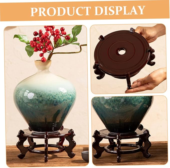 BESPORTBLE Boho Home Decor Indoor Plant Stand Flowerpot Pedestal Wooden Succulents Shelf