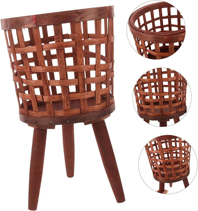 Elegant Wood Planter Pot Rack for Bohemian Decor Plant Pots Stand for Living Corridors