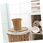 Boho Home Decor Woven Planter Basket Indoor Plant Basket Rustic Woven Flower Pot
