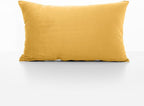NiNi ALL Decorative Throw Pillow Covers Velvet 12x20 Inch Pack of 2 Yellow Cushion Covers Soft for Couch Sofa Bedroom Living Room Outdoor