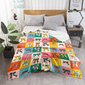 Colorful Bow Throw Blanket Preppy Blanket Coquette Flannel Soft Cute Bow Decor Lightweight Aesthetic Room Christmas Thanksgiving Decor Gifts for Women Girl for Sofa Couch Travel Bed 40"x50"