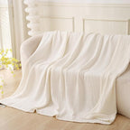 Throw Blanket for Bed 100% Cotton Ultra Soft Rustic Quilt Farmhouse Decor Fall Bed Blankets,60"×80" All Season Rustic Large Throw for Sofa Couch Chair