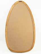 Rattan Boho Mirror for Decor, 31.5" x 18" Handmade Wall Mirror that is Farmhouse and Boho Wall Decor Style, Ideal for Hanging in the Bedroom, Living Room, Entryway, Nursery