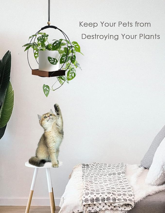 Hanging Planter for Indoor Plants Macrame Plant Hanger Hanging Plant Holder Stand for Window Wall Celling Decor Brown 2 Pack