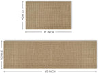 Artoid Mode Washable Non-Skid Kitchen Rugs and Mats Set of 2, Rubber Backing Absorbent Kitchen Mats for Floor Front of Sink Hallway - 17x29 and 17x60 Inch