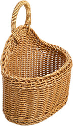 DOITOOL Woven Hanging Storage Basket 9.64X7.48X3.93In Kitchen Wall Basket for Ginger Garlic Onion Storage and Decorative Organization