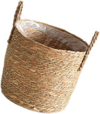 Straw Flower Pots, Plant Baskets Indoor, Basket Planter, Versatile Rattan Grass Woven Flower Planter, Plant Pot for Living Room Balcony Garden Decoration,Indoor & Outdoor