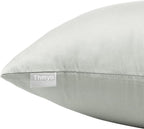4-Pack 100% Cotton Comfortable Solid Decorative Throw Pillow Case,Thmyo Square Cushion Cover Pillowcase Sublimation Blank Pillow Covers DIY Throw Pillowcase for Sofa Bedroom(24x24 inch/ 60x60cm,Grey)