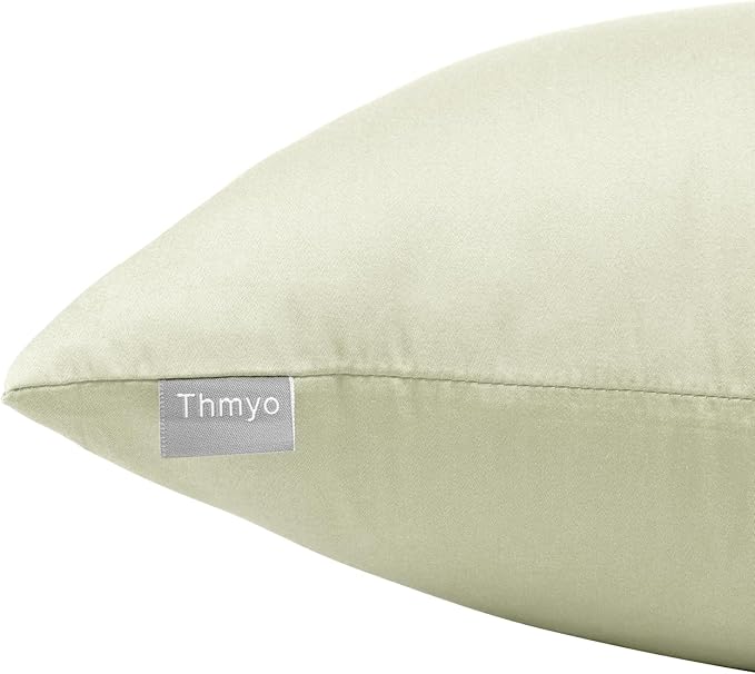 Thmyo 4-Pack 100% Cotton Christmas/Halloween Lumbar Comfortable Solid Decorative Throw Pillow Case Rectangle Cushion Cover Pillowcase Blank Pillow Covers DIY Throw Pillowcase(12x20inch/30x50cm,Beige)