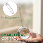 Clear Plant Watering Globes Set of 6 - Small Self Watering Globes for Indoor & Outdoor Plants - Automatic, Glass Watering Bulbs for Daily Use, Plant Watering Devices