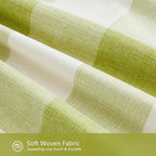CARRIE HOME Spring Green Outdoor Lumbar Pillows 12 x 20 Set of 2, Spring Porch Decor Green Plaid Pillow Covers 12x20, Sage Gingham Pillow Covers for Patio Furniture (No Pillow Inserts)